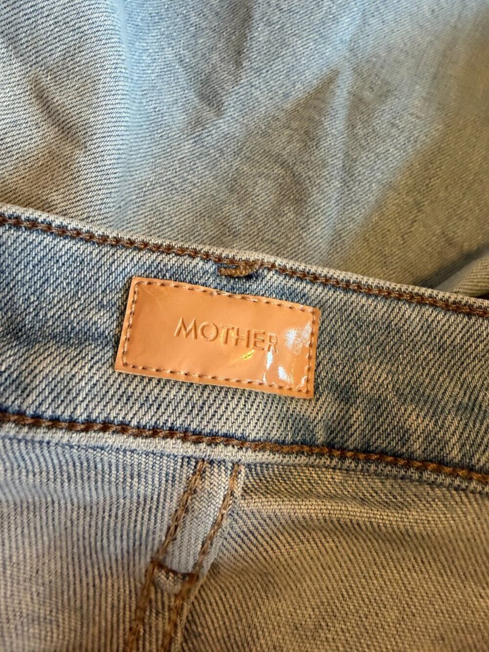 Mother Lil Patch Pocket Undercover Sneak California Cruiser Jeans Size 31 Womens - Picture 12 of 13